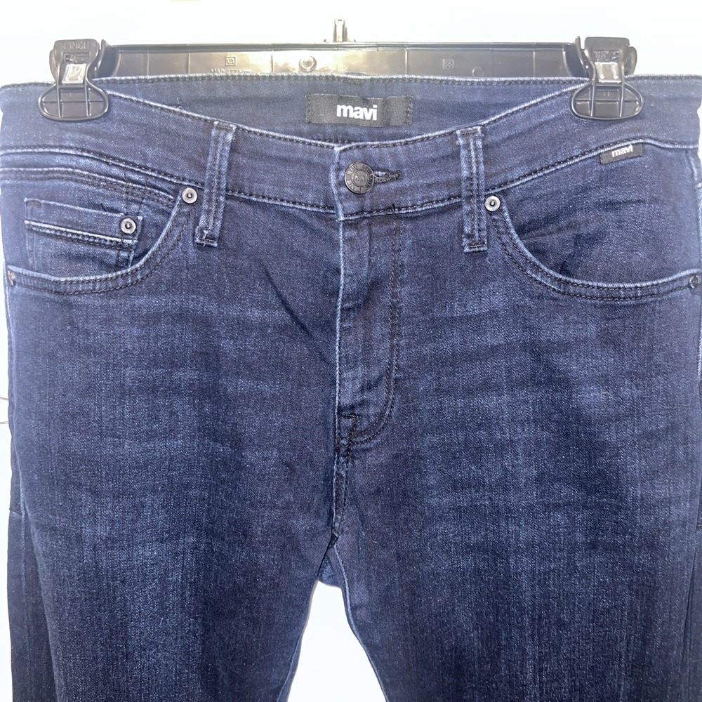 Mavi Jake 32x32 Straight Leg Jeans Mens Blue Stretch Denim Dark Wash